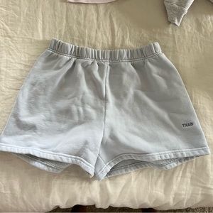 Light Blue Aritzia Sweat-Shorts